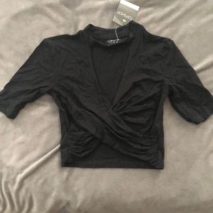 Top shop cropped shirt